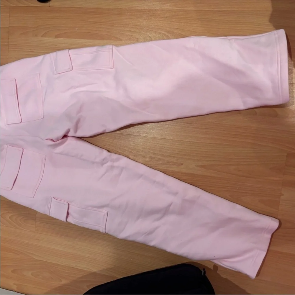 aritzia pink cargo sweatpants - Picture 4 of 9